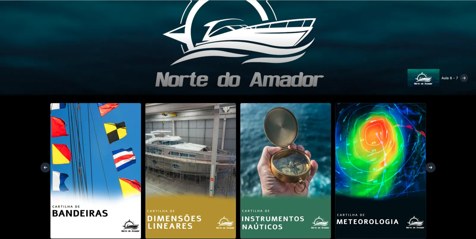 Aulas e cartilhas organizadas