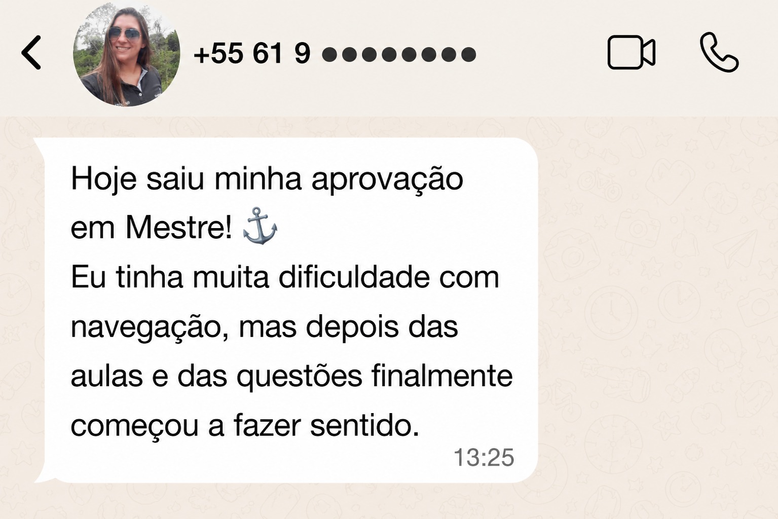 Depoimento de aluno aprovado 9